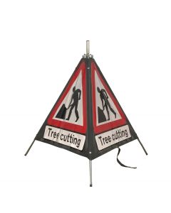 Quazar Continental 3 Sided Roll Up Sign Tree Cutting
